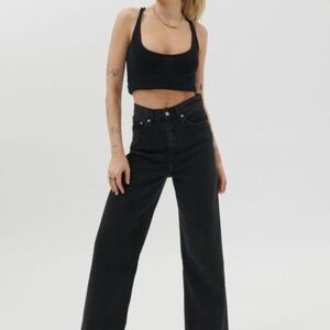 levi’s high loose jeans black